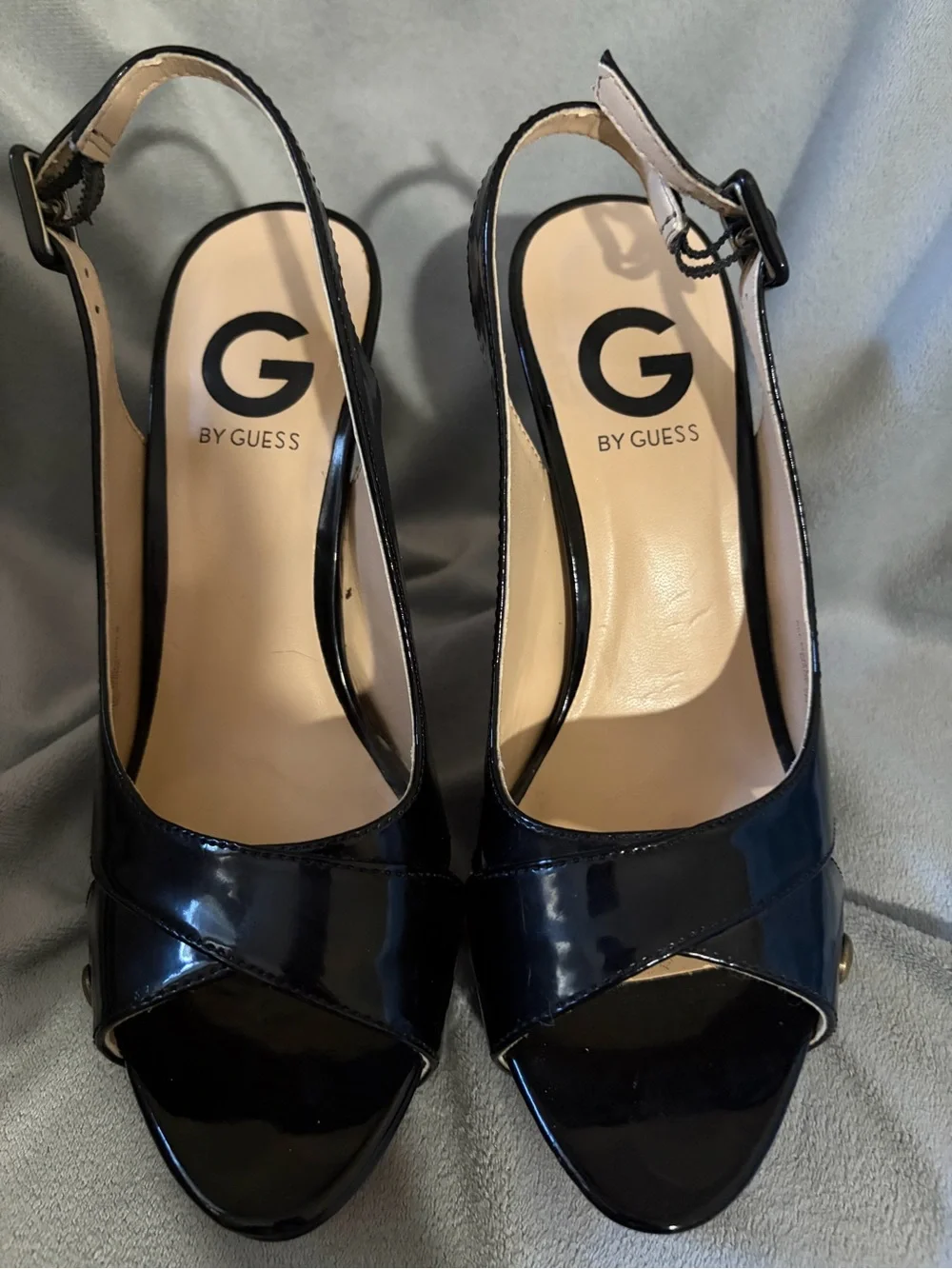 G by Guess glossy black